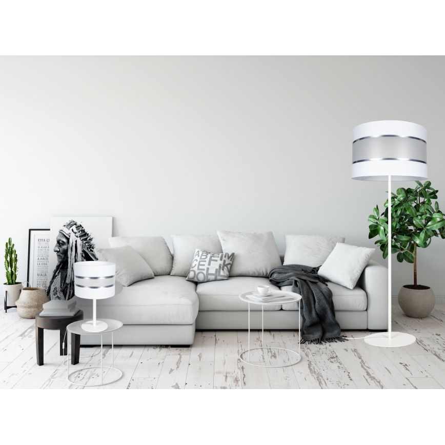 Stolní lampa CORAL 1xE27/60W/230V bílá