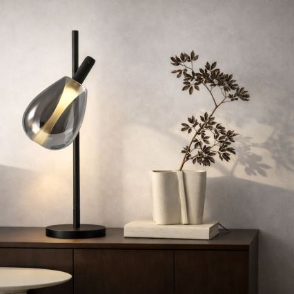 Stolní lampa DENSO 1xG9/5W/230V černý chrom