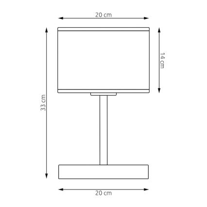 Stolní lampa ECO 1xE27/15W/230V béžová/ratan