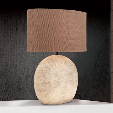Stolní lampa ETHNO 1xE27/60W/230V keramika hnědá/béžová