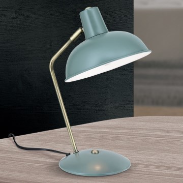 Stolní lampa FEDRA 1xE14/40W/230V mintová/mosaz