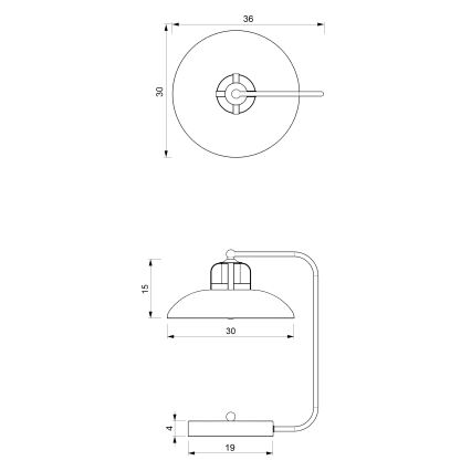 Stolní lampa FELIX 1xE27/60W/230V bílá