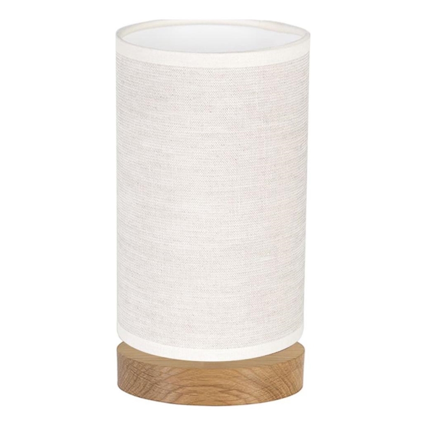 Stolní lampa FIRE 1xE27/25W/230V dub/béžová dub