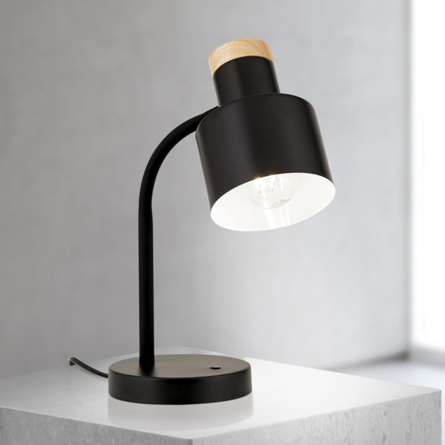 Stolní lampa GILI 1xE27/40W/230V černá