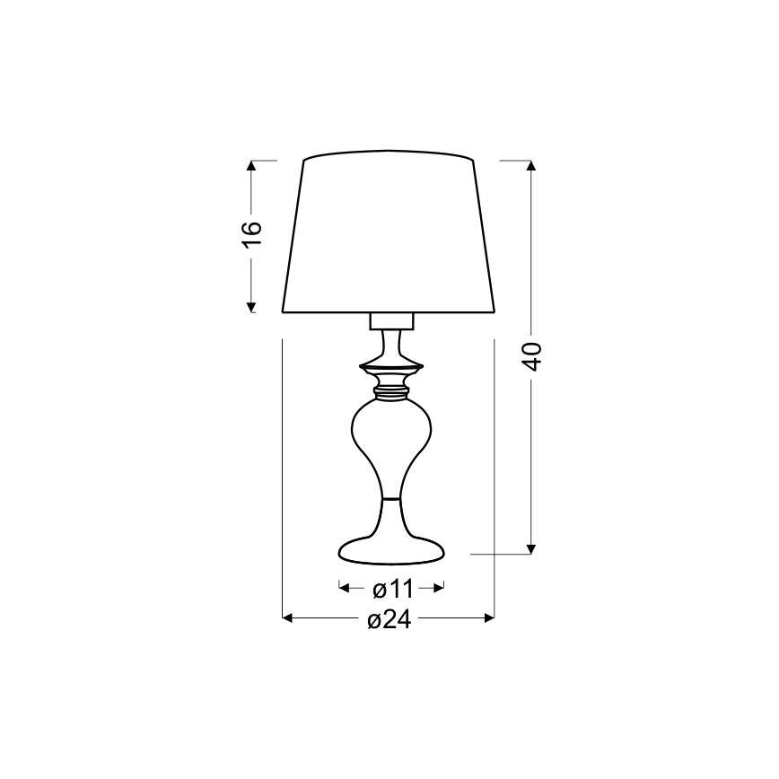 Stolní lampa GILLENIA 1xE27/60W/230V