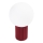 Stolní lampa HALO 1xG9/8W/230V pr. 12 cm červená