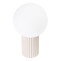 Stolní lampa HALO 1xG9/8W/230V pr. 12 cm krémová