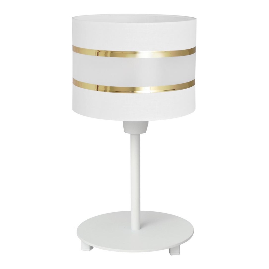 Stolní lampa HELEN 1xE27/15W/230V bílá/zlatá