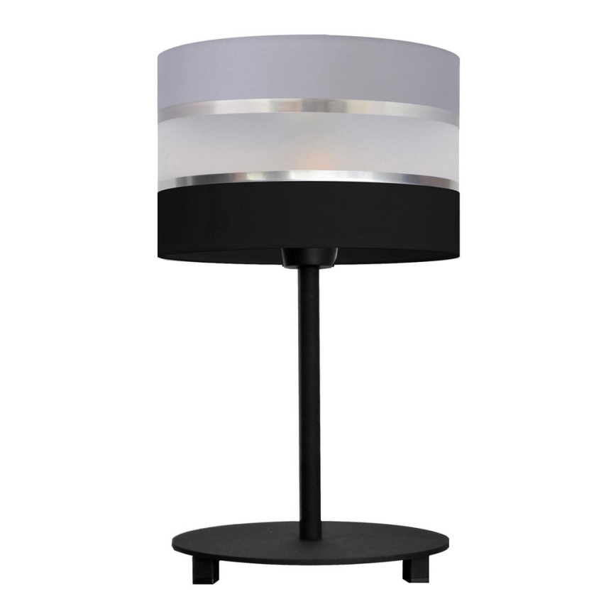 Stolní lampa HELEN 1xE27/15W/230V černá/šedá/stříbrná
