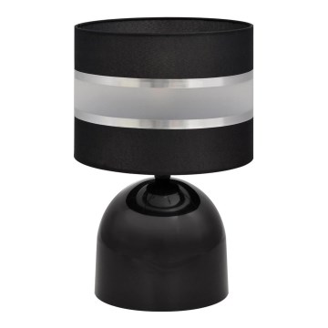 Stolní lampa HELEN 1xE27/15W/230V černá/stříbrná