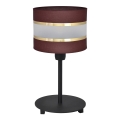 Stolní lampa HELEN 1xE27/15W/230V hnědá/černá/zlatá
