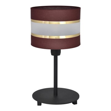 Stolní lampa HELEN 1xE27/15W/230V hnědá/černá/zlatá