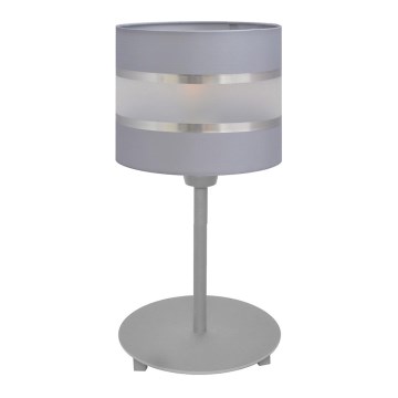 Stolní lampa HELEN 1xE27/15W/230V šedá/stříbrná