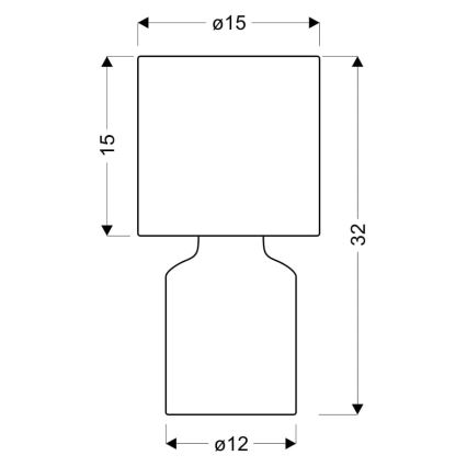 Stolní lampa INER 1xE14/40W/230V béžová