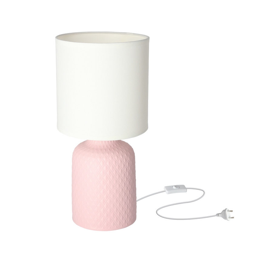 Stolní lampa INER 1xE14/40W/230V růžová
