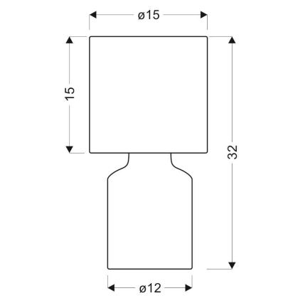 Stolní lampa INER 1xE14/40W/230V růžová