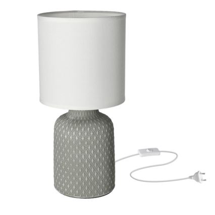 Stolní lampa INER 1xE14/40W/230V šedá