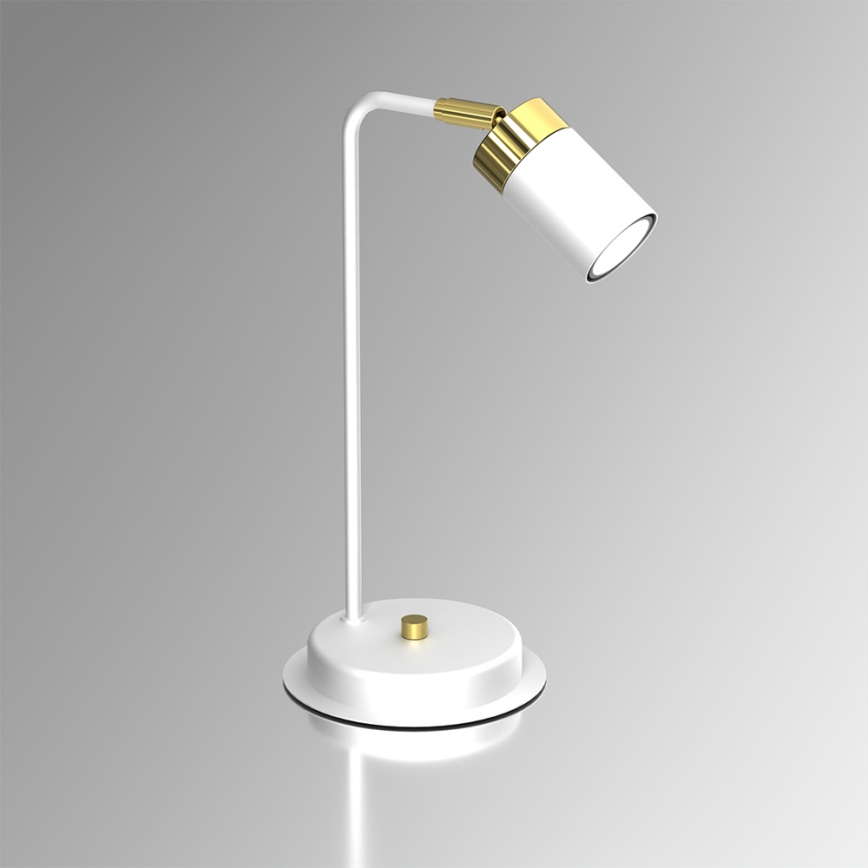 Stolní lampa JOKER 1xGU10/25W/230V bílá/zlatá