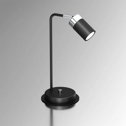 Stolní lampa JOKER 1xGU10/25W/230V černá/lesklý chrom