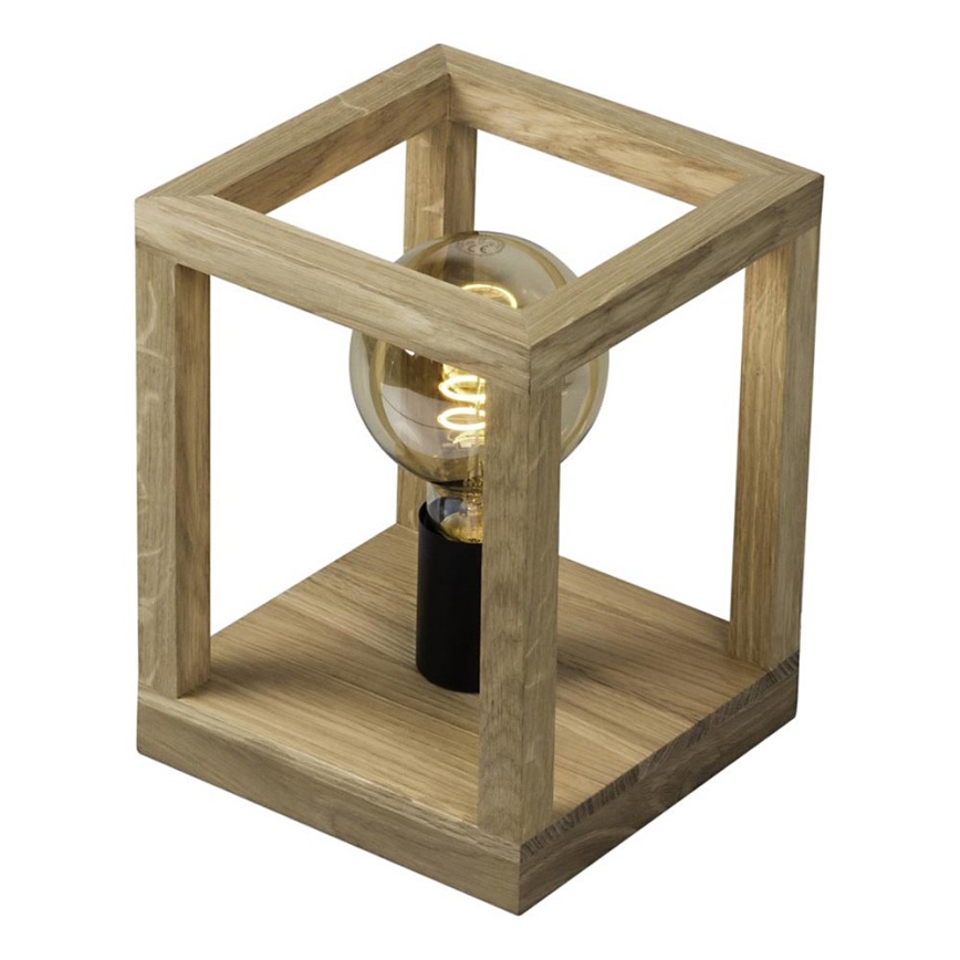 Stolní lampa KAGO 1xE27/60W/230V matný dub – FSC certifikováno