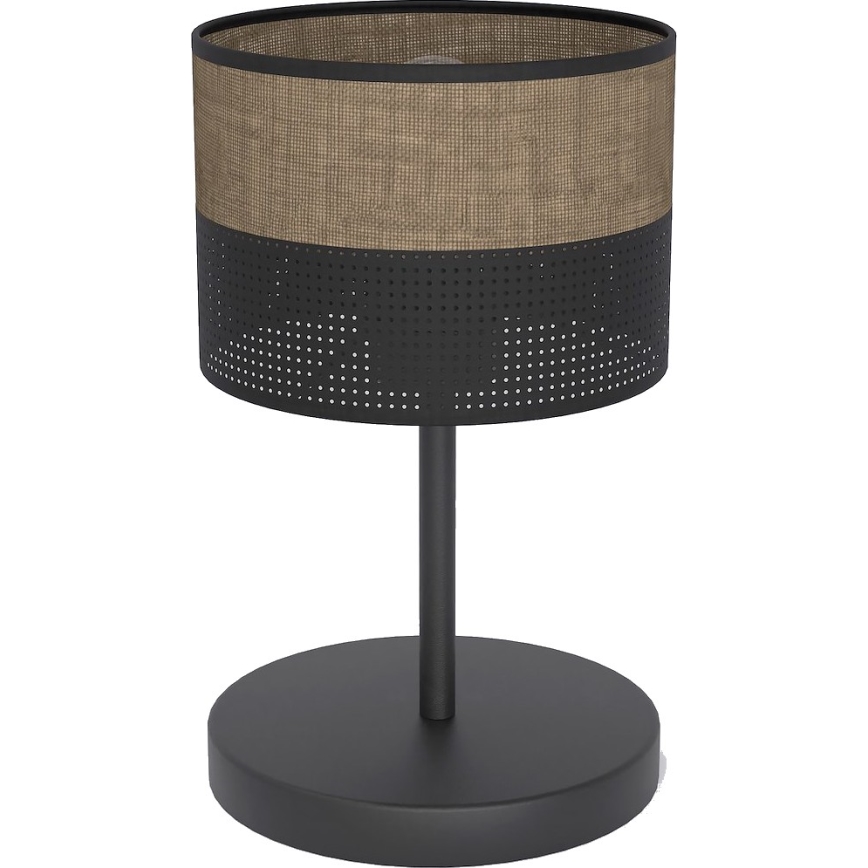 Stolní lampa KARBON 1xE27/15W/230V černá/hnědá