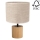 Stolní lampa KRETA 1xE27/25W/230V dub/béžová dub – FSC certifikováno