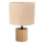 Stolní lampa KRETA 1xE27/25W/230V dub/oranžová dub