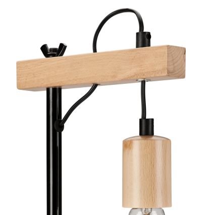 Stolní lampa LEON 1xE27/60W/230V buk - FSC certifikováno