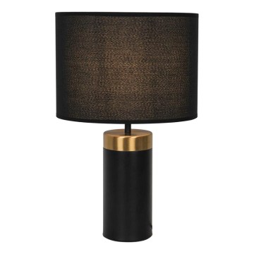 Stolní lampa LUCIANO 1xE27/40W/230V černá/zlatá