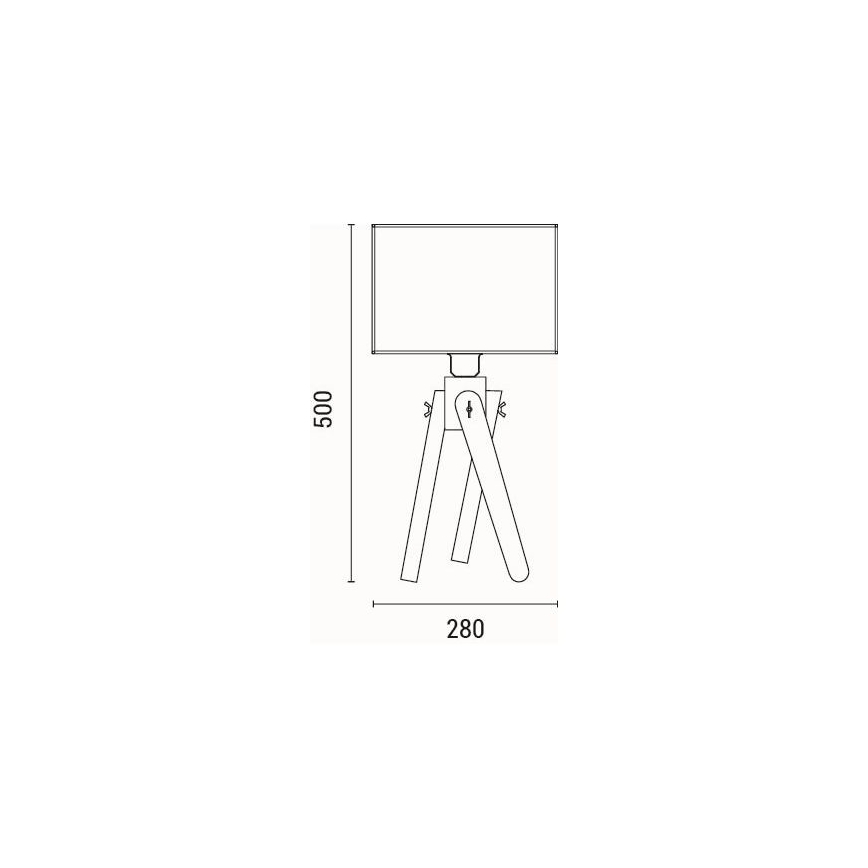 Stolní lampa MADERA 1xE27/40W/230V