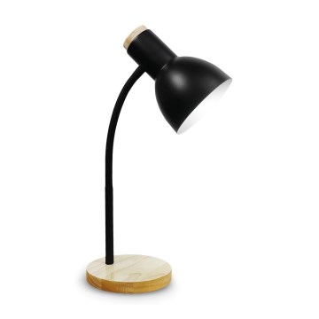 Stolní lampa MARMA 1xE27/60W/230V černá/kaučukovník