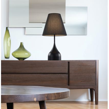 Stolní lampa MATINA 1xE27/40W/230V černá