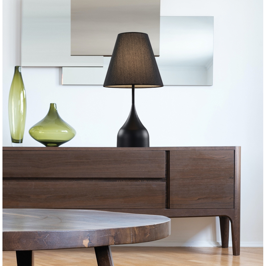 Stolní lampa MATINA 1xE27/40W/230V černá