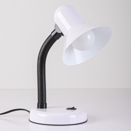 Stolní lampa MENTOR 1xE27/15W/230V bílá