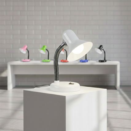 Stolní lampa MENTOR 1xE27/15W/230V bílá