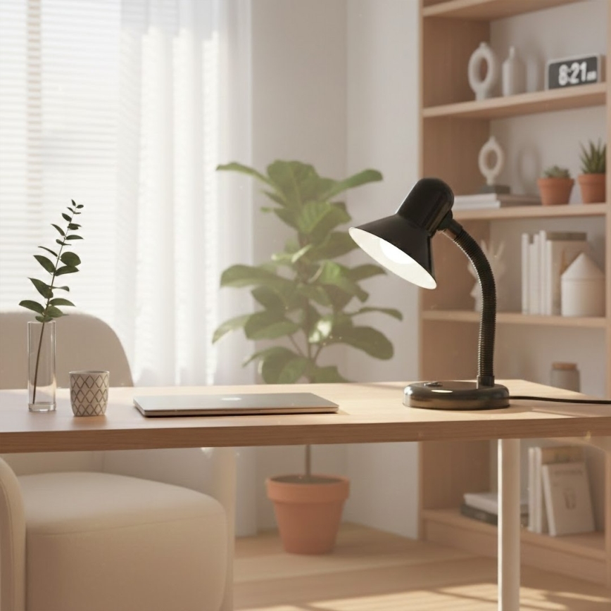 Stolní lampa MENTOR 1xE27/15W/230V černá