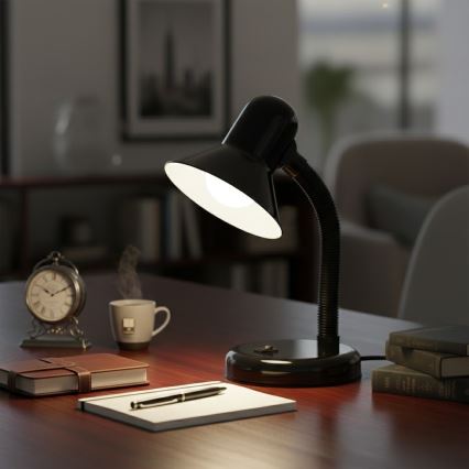 Stolní lampa MENTOR 1xE27/15W/230V černá