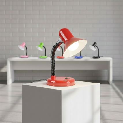 Stolní lampa MENTOR 1xE27/15W/230V červená