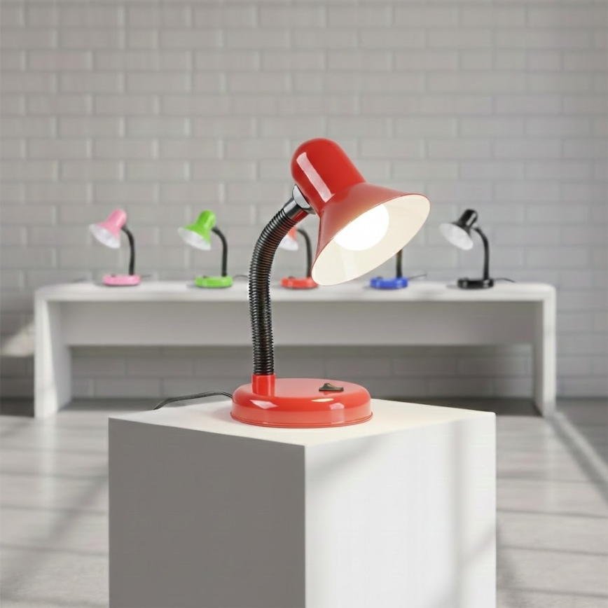 Stolní lampa MENTOR 1xE27/15W/230V červená