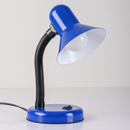 Stolní lampa MENTOR 1xE27/15W/230V modrá