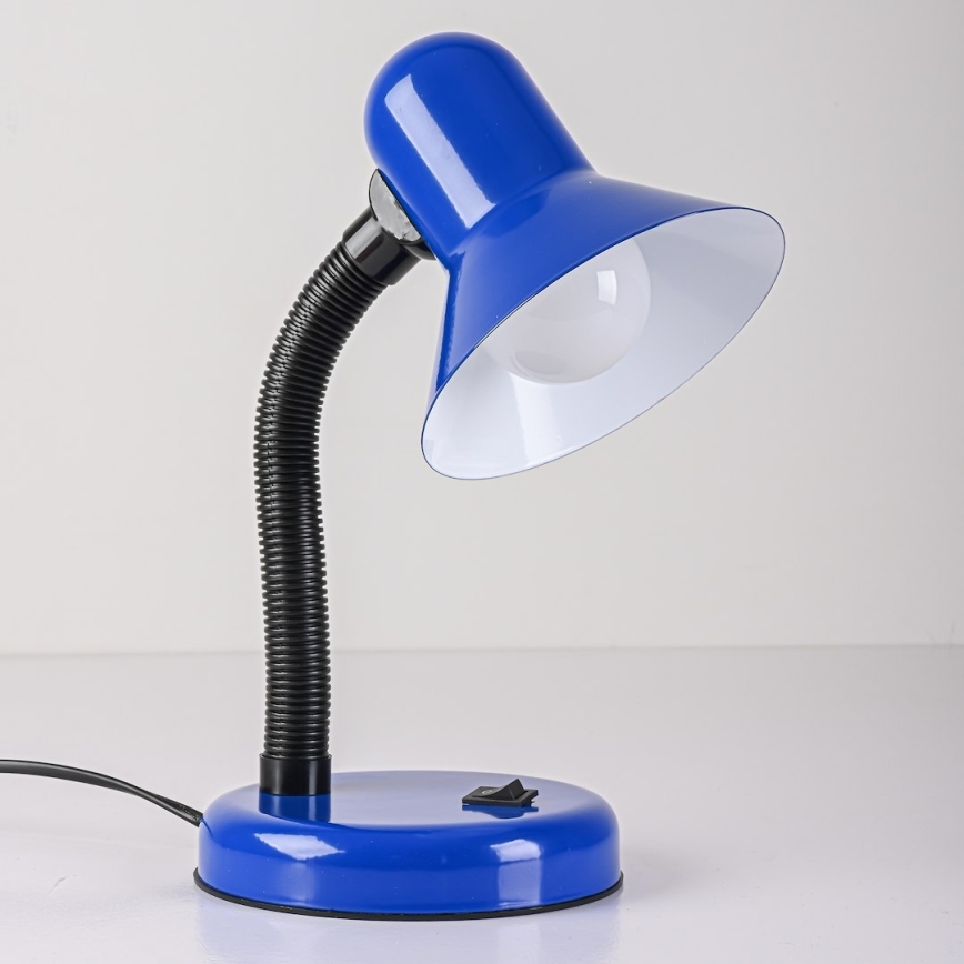 Stolní lampa MENTOR 1xE27/15W/230V modrá