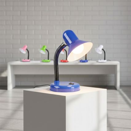 Stolní lampa MENTOR 1xE27/15W/230V modrá