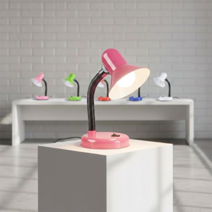 Stolní lampa MENTOR 1xE27/15W/230V růžová