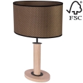 Stolní lampa MERCEDES 1xE27/40W/230V 46 cm hnědá/dub – FSC certifikováno