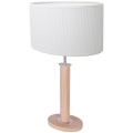 Stolní lampa MERCEDES 1xE27/40W/230V 60 cm bílá/dub