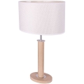 Stolní lampa MERCEDES 1xE27/40W/230V 60 cm krémová/dub