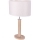 Stolní lampa MERCEDES 1xE27/40W/230V 60 cm krémová/dub