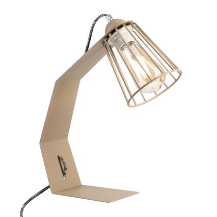 Stolní lampa NANDO 1xE27/15W/230V béžová