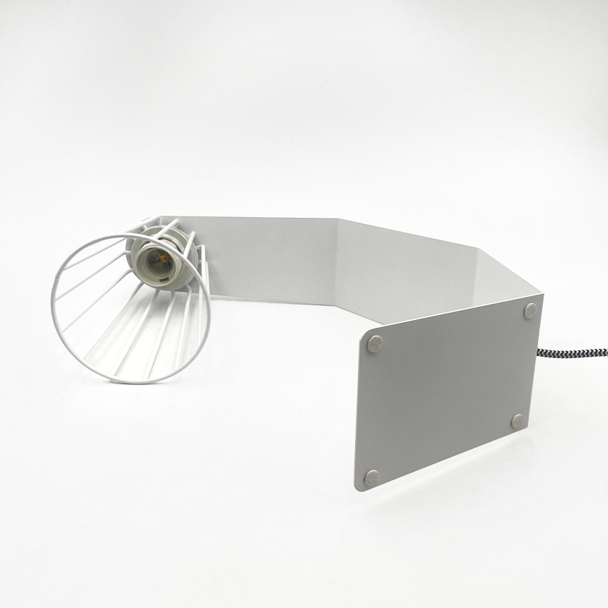 Stolní lampa NANDO 1xE27/15W/230V bílá