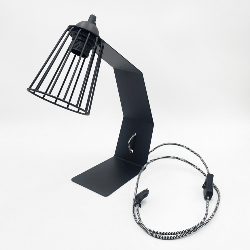 Stolní lampa NANDO 1xE27/15W/230V černá